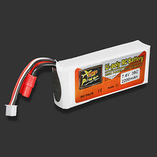 ZOP Power 7.4V 2200mAh 35C 2S Lipo Battery 3.5mm Banana Plug