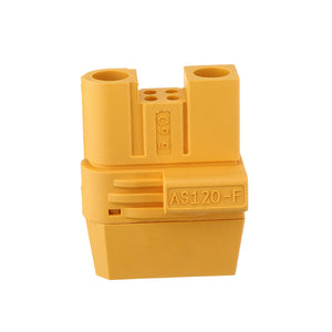 1Pair Amass AS120 Male/Female Plug Connector Resistance Adapter Plug for RC Model FPV Racing Drone Lipo Battery