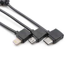 STARTRC 10cm Remote Control Cable Lightning/ Micro/Type-C for DJI Mavic Air/ Mavic Pro/ DJI Spark
