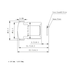 2.8MM 5MP 1/2.5" M12 IR Blocked FPV Camera Lens For 720P 1080P OWL Swift HS 1177 Camera