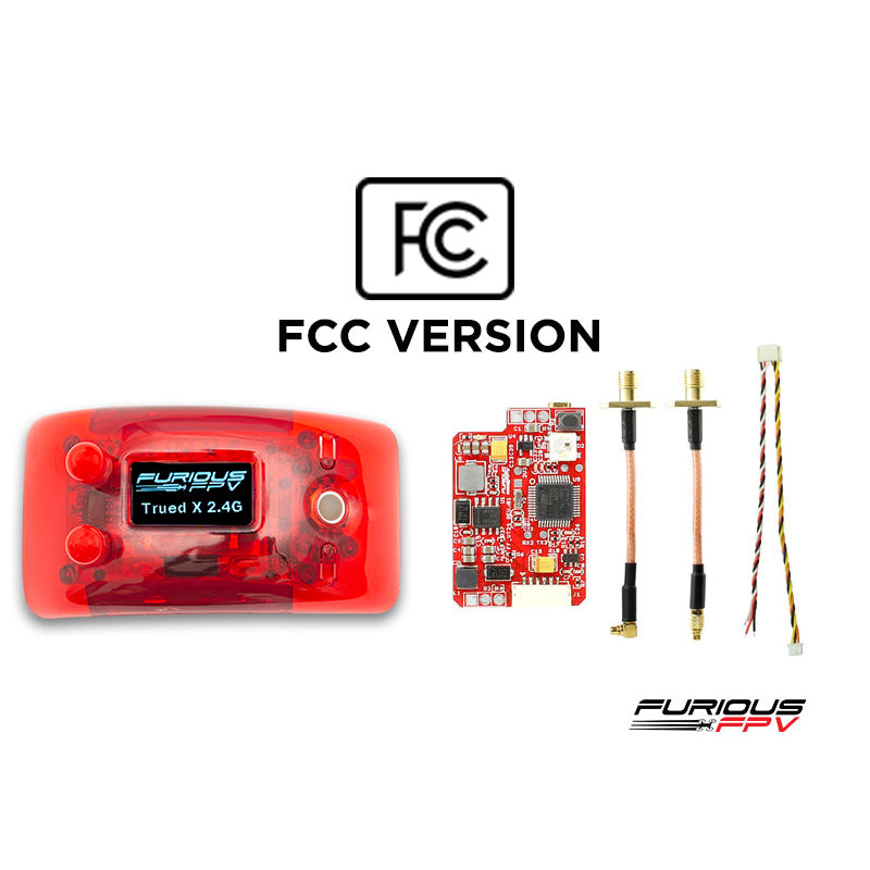 FuriousFPV 2.4Ghz FCC Combo TrueD-X +VTX Long Range 2.4G Clarity Redefined Diversity Receiver for Fatshark HDO Dominator V1 V2 V3 FPV Goggles