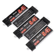 5Pcs URUAV 3.8V 450mAh 50/100C 1S HV 4.35V Lipo Battery PH2.0 for Happymodel Snapper7 Emax Tinyhawk