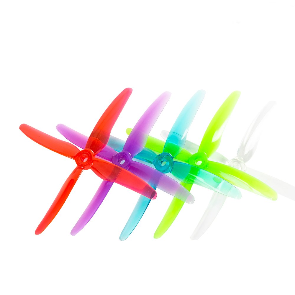 2 Pairs GEMFAN 51455 Hurricane X 4-blade Propeller 5mm Mounting Hole for RC FPV Racing Drone 