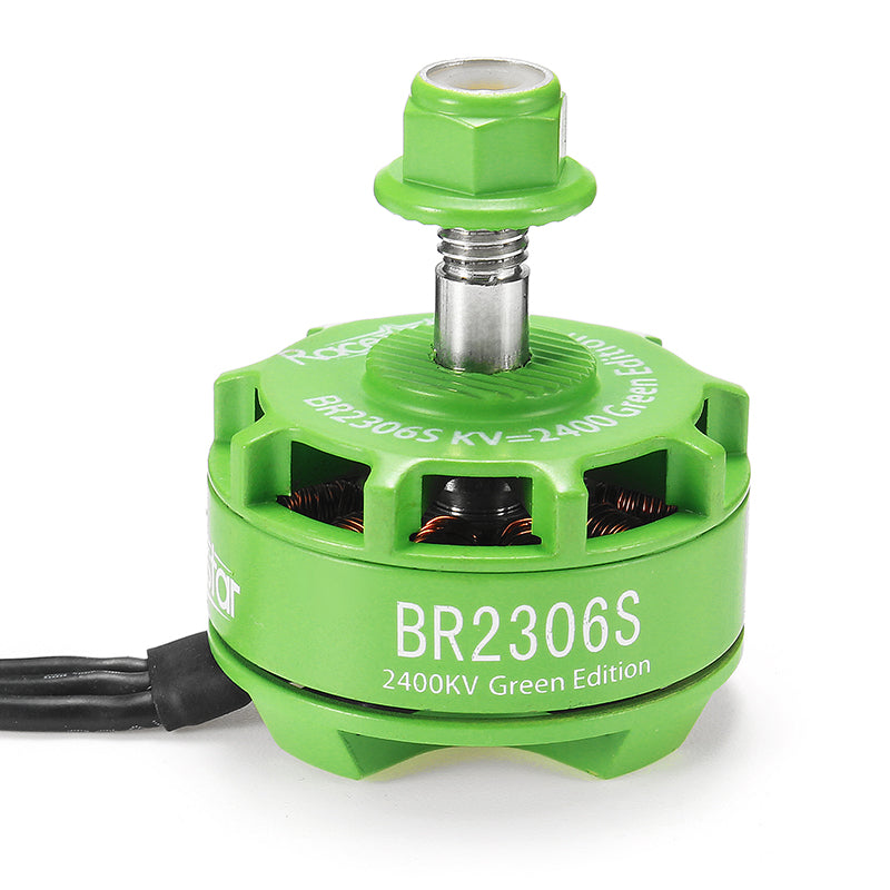 Racerstar 2306 BR2306S Green Edition 2400KV 2-4S Brushless Motor For 210 220 250 300 RC Drone FPV Racing
