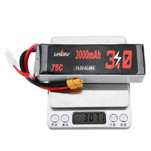 URUAV 14.8V 3000mAh 75C 4S Lipo Battery XT60 Plug for RC Racing Drone