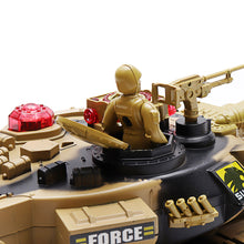 BB638 Plastic 2.4G 10CH RC Tank With Light Sound RC Car Toys