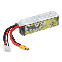 TATTU R-LINE V1.0 11.1V 550mAh 95C 3S Lipo Battery XT30 Plug