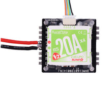 Racerstar RS20Ax4 V2 20A BB2 48MHz Blheli_S 2-4S 4 in 1 Opto ESC Support Oneshot42 Multishot 16.5 Dshot600 