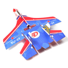 Mini SU27 KT 400mm Wingspan RC Airplane Ready to Fly DIY Stunt Fixed Wing War Fighter Aircraft with Battery Remote Controlled Mode 2 RTF 