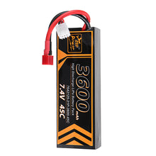 ZOP Power 7.4V 3600mAh 45C 2S Lipo Battery T Plug for RC Car