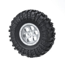 2PCS RGT EX86100 1/10 RC Car 1.9 Inch Pre-mount Tires & Wheel R86034 Spare Parts 