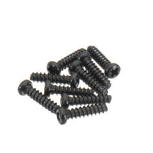 10PCS 25-LS01 2.6mm Round Head Black Screw For 9125 1/10 RC Car Parts