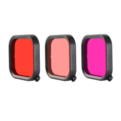 RUIGPRO Diving Lens Filter Red / Pink / Purple For GoPro Hero 8 FPV Action Camera