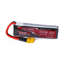 FULLSEND 7.6V 2S 450mAh HV 45C Lipo Battery XT30 Plug for RC Drone FPV Racing
