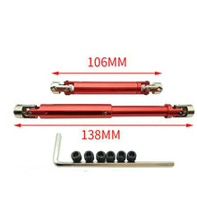 1PC Drive Shaft L106-138mm Universal Joint Transmission Axle For Hsp 94180 SCX10 D90 180011 RC Cars 