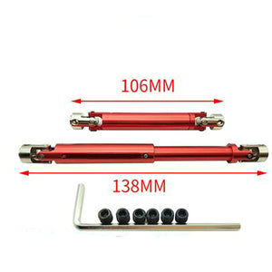 1PC Drive Shaft L106-138mm Universal Joint Transmission Axle For Hsp 94180 SCX10 D90 180011 RC Cars 