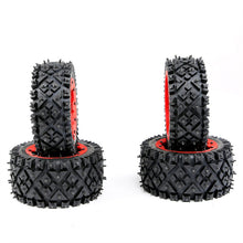 4PCS Rovan 85321 Front Rear Tires & Wheels for 1/5 HPI Rovan KM Baja 5B RC Car Parts