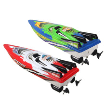 Red Green Plastic Durable Remote Control Twin Motor High Speed Racing RC Boat Toy