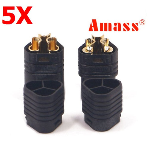 5 Pairs Amass MT60 Three-hole Plug Connector Black Male & Female 