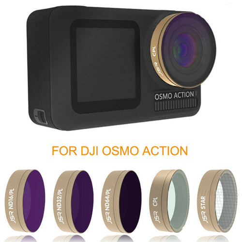 Optical Glass Lens Filter UV CPL ND STAR Kit for DJI OSMO ACTION Sports Camera