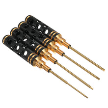 4PCS HSS Titanium Black Hex Screw Driver Screwdrivers Repairing Hand Tool H1.5/2.0/2.5/3.0