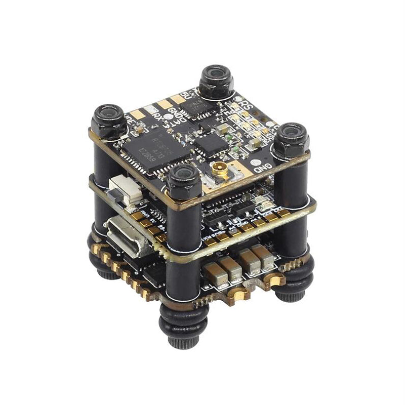 HGLRC FD413-VTX 16x16 F411 Flight Controller & 13A 2-4S Blheli_S 4 In 1 Brushless ESC 25~400mW VTX Stack for 60-180mm Frame Kit 