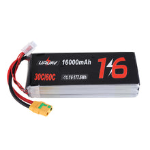URUAV 11.1V 16000mAh 30/60C 3S Lipo Battery XT90 Plug for RC Quadcopter Agriculture Drone