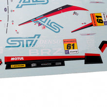 Killerbody 48739 DIY Sticker Decals Sheet for SUBARU BRZ R&D SPORT 1/10 RC Car Body Shell 