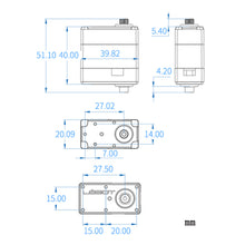 LOBOT LX-224 Bus Serial Servo 20KG Date Feedback Metal Gear Digital Servo For RC Robot