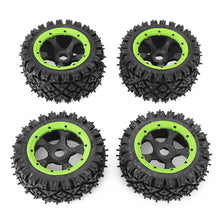 4PCS Rovan 85243 Front Rear Tires & Wheels for 1/5 HPI KM Baja 5B RC Car Parts
