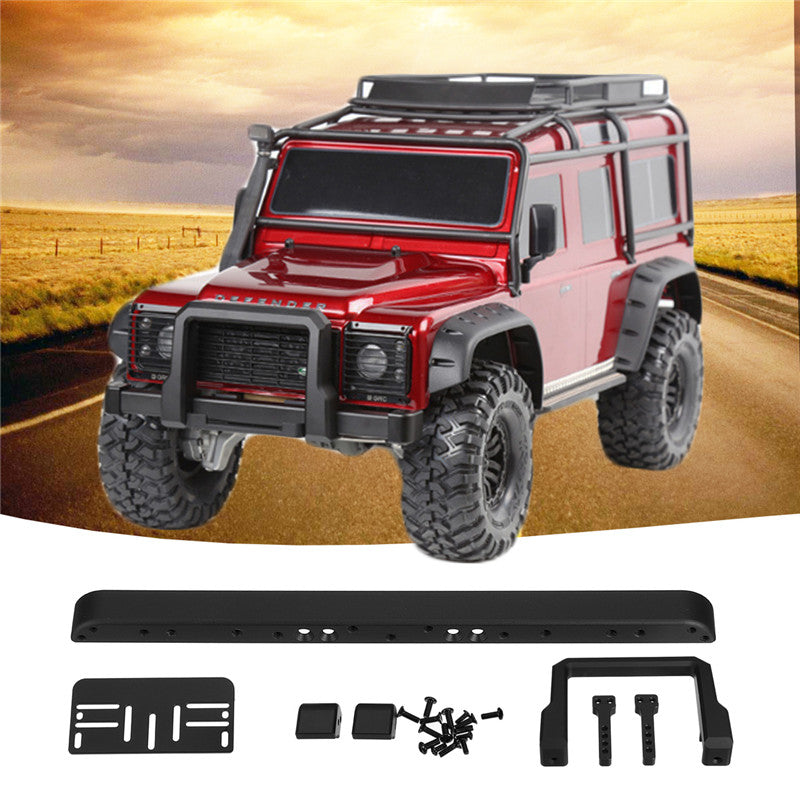 GRC Aluminum Front Bumper Set Black For Traxxas TRX-4 RC Cars Crawler #GAX0079A Parts