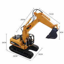 HuiNa Toys 1550 15Channel 2.4G 1/12RC Metal Excavator Charging RC Car