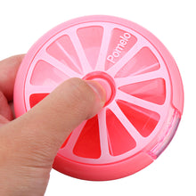7 Slots Round Storage Tool Box Screw Nut Orange Pink Color Box
