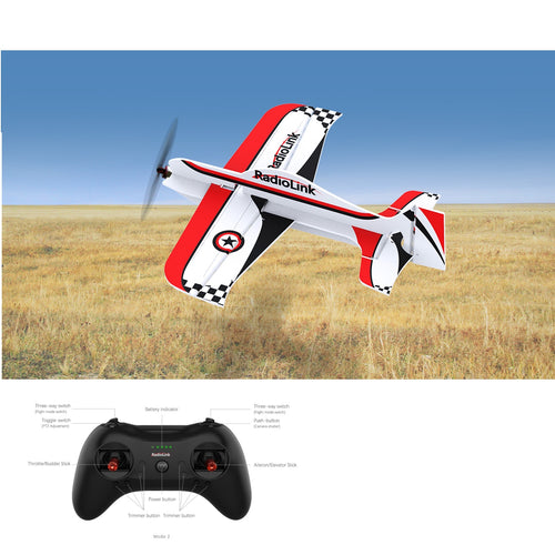 Radiolink A560 560mm Wingspan 3D Poly Fixed Wing RC Aircraft Drone Airplane RTF 2KM For Beginner Trainer 