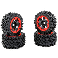 4PCS Rovan 85321 Front Rear Tires & Wheels for 1/5 HPI Rovan KM Baja 5B RC Car Parts