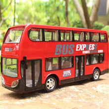 Wireless Remote Control RC Car Two Layers Electric City Bus Express with LED Light Model 