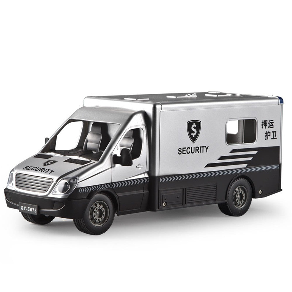 Double E E673-001 RC Car Toy Truck Control 2.4G Refill Escort Guard Sound Headlight Radio Control Truck Vehicle Model