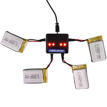 4Pcs 3.7V 800MAH Battery And Charger For Eachine E30 E30W Syma X5C-1 X5SC X5SW M68 CX30 U816A WLtoys V929