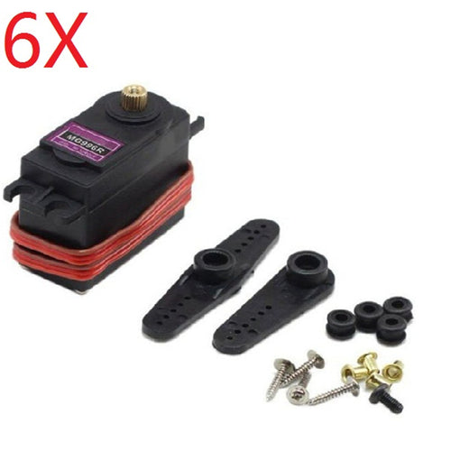 6pcs MG996R Digital Metal Gear Servo For Robot ZOHD Volantex Airplane RC Helicopter Car Boat Model 