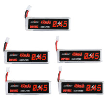 5Pcs URUAV 3.8V 450mAh 80C/160C 1S Lipo Battery PH2.0 Plug for EMAX Tinyhawk II 75mm Tiny7 Happymodel Snapper7