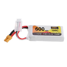 ZOP Power 7.4V 600mAh 100C 2S Lipo Battery XT30 Plug for XK K130 RC Helicopter