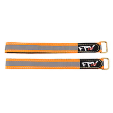 2Pcs RJX 20X350/400mm Thread Stitching Reflective Battery Strap Metal Buckle for RC Battery