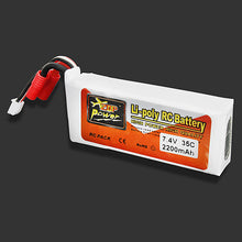 ZOP Power 7.4V 2200mAh 35C 2S Lipo Battery 3.5mm Banana Plug