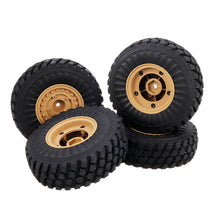 4PCS HG 6ASS-P06 Tires & Wheels Rims for P602 1/12 RC Car Model Spare Parts