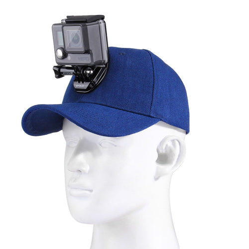 Canvas Baseball Cap Sun Hat W/ J-Hook Buckle Mount Screw for GoPro Hero 7 Hero 6 Session Hero 7 6 5 4 3+/SJcam