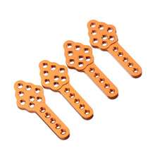 4PCS Metal Shock Abosrber Damper Mount Plate for AXIAL SCX10 1/10 RC Crawler Car Parts