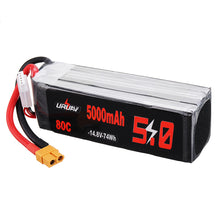 URUAV 14.8V 5000mAh 80C 4S Lipo Battery XT60 Plug for RC Boat Car Quadcopter Airplane