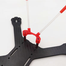 Realacc 15.5*39*16.5mm TPU SMA Mount/RX Antenna Fixing Seat for 31mm Spaced Frames Red/Blue