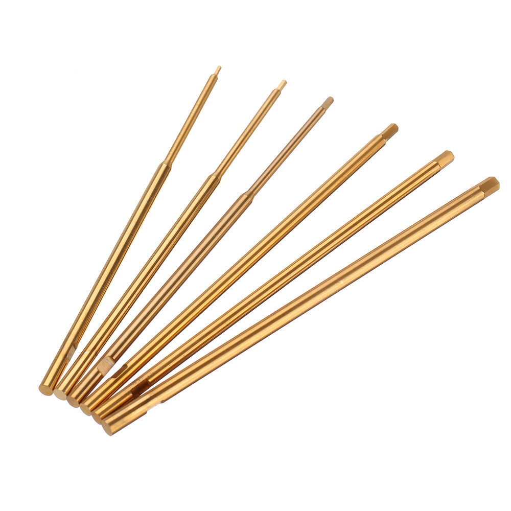 JINHUI Electroplated 0.9/1.3/1.5/2.0/2.5/3.0mm Hex Screwdriver Bit Repairing Tool For RC models