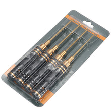 4PCS HSS Titanium Black Hex Screw Driver Screwdrivers Repairing Hand Tool H1.5/2.0/2.5/3.0